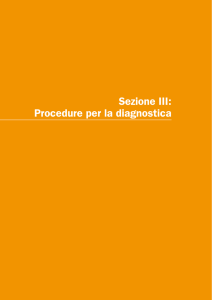 Sezione III: Procedure per la diagnostica