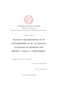 Analisi e realizzazione di un convertitore dc