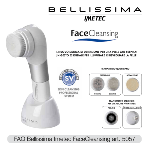 FAQ Bellissima Imetec FaceCleansing art. 5057
