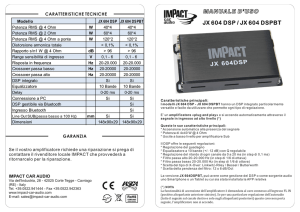 Manuale d`uso - Impact Car Audio