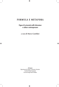 formula e metafora - Archivio Istituzionale della Ricerca