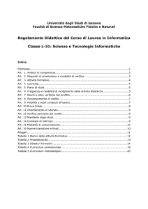 Informatica - Università degli studi di Genova