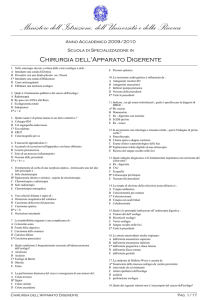 Chirurgia dell`Apparato Digerente - Scuole di Specializzazione in