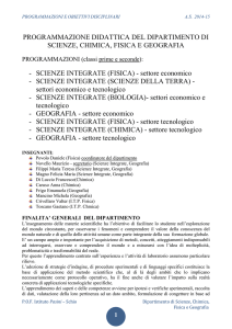 SCIENZE INTEGRATE (FISICA)