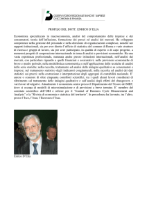 Profilo Dott. Enrico D`Elia - OSSERVATORIO BANCHE IMPRESE