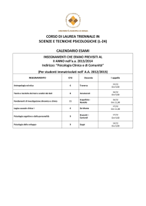 corso di laurea triennale in