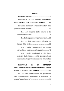 LE “ZONE D`OMBRA” DELLA GIUSTIZIA COSTITUZIONALE