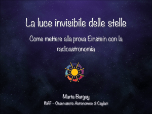 La luce invisibile delle stelle - Osservatorio Astronomico di Bologna