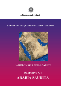 Diplomazia della Salute Quaderno n°4 Arabia Saudita