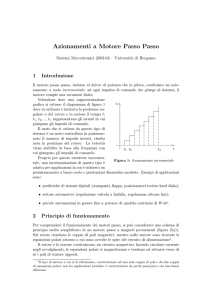 Azionamenti a Motore Passo Passo