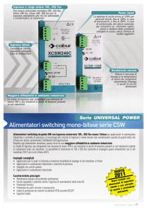 Alimentatori switching mono-bifase serie CSW
