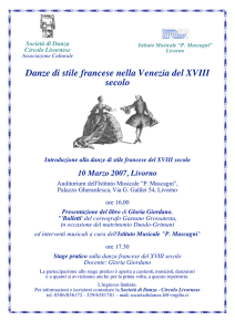 Danze di stile francese nella Venezia del XVIII secolo