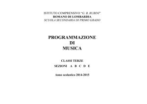 CL.TERZA - programmazione disciplinare