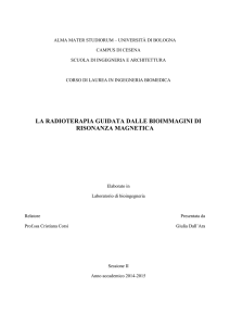 la radioterapia guidata dalle bioimmagini di risonanza magnetica