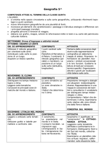 Geografia 5 - Istituto "San Giuseppe"