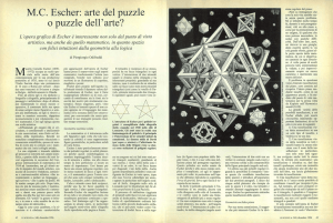 MC Escher: arte del puzzle o puzzle dell`arte?
