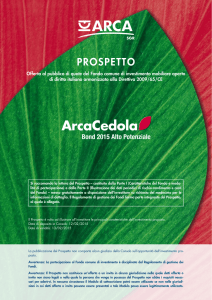 ArcaCedola Bond 2015 Alto Potenziale