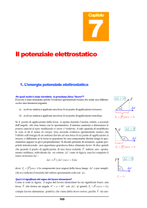 Cap.7 Il potenziale elettrostatico