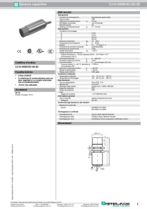 1 Sensore capacitivo CJ10 30GM E2 3G 3D