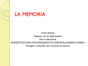 la memoria - Antonia D`Aria
