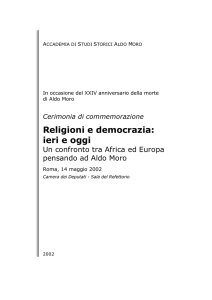 Religioni e democrazia: ieri e oggi