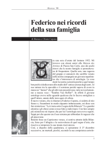 Speciale dedicato a Federico Capone