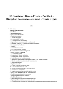 35 Coadiutori Banca d`Italia - Profilo A