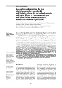 Accuratezza diagnostica del test al cicloergometro: superiorità dell