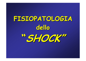 Fisiopatologia dello SHOCK
