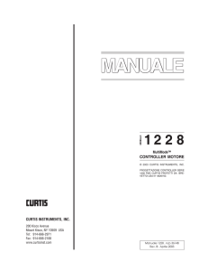 manuale - Curtis Instruments