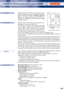 gw 90 757: attuatore dimmer resistivo capacitivo (400w)
