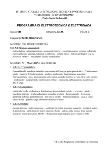 programma di elettrotecnica e elettronica - ISIS `R. Del Rosso