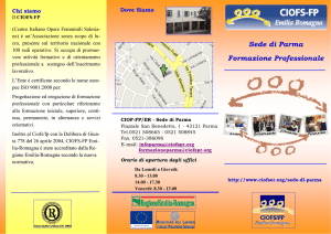 Brochure Ciofs 2014 -YEI - CIOFS/FP Emilia Romagna