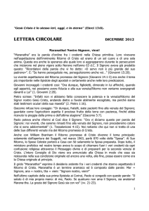 lettera circolare - la parola rivelata