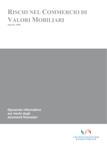 rischi nel commercio di valori mobiliari