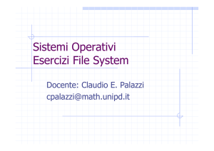 Esercizi File System