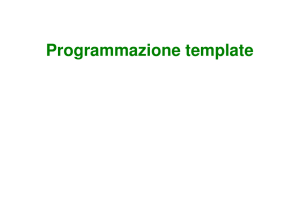 Programmazione template