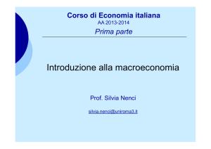 Introduzione alla macroeconomia