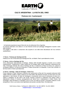 Programma Cile e Argentina - La ruta del Vino