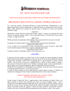 Big-Bang e relatività