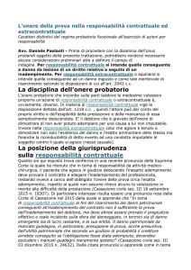 La disciplina dell`onere probatorio - Società Italiana di Oftalmologia