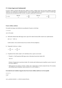 C3 Cinematica del moto 1 dimensionale#2