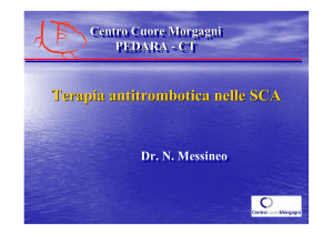 Terapia antitrombotica nelle SCA