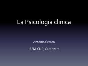 La Psicologia clinica