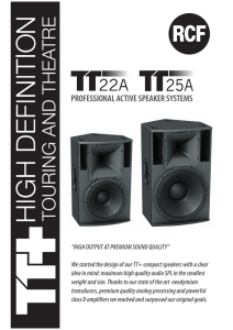 professional active speaker systems