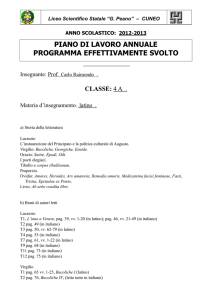 Programma latino.pages - Liceo Scientifico e Classico Statale "G