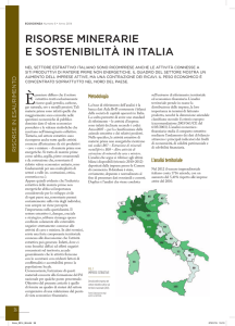 Risorse minerarie e sostenibilità in Italia