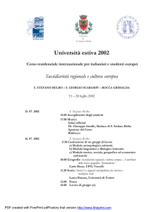 Università estiva 2002 - homepage.ruhr-uni