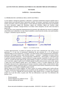 il sistema elettrico e il regime sinusoidale trifase