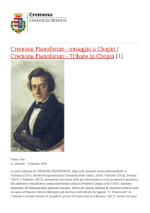 Cremona Pianoforum - omaggio a Chopin / Cremona Pianoforum